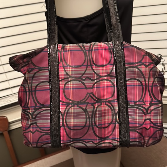 Coach poppy tartan shoulder bag - Picture 6 of 11